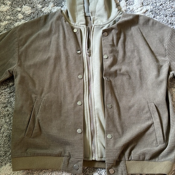 Olive Green Hoodie - Picture 2 of 4